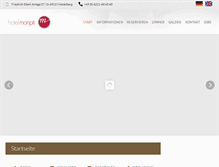 Tablet Screenshot of hotel-monpti.de